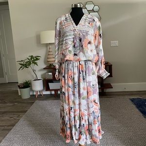 VINTAGE 1980s matching skirt set